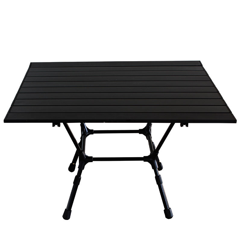 Table de camping pliante réglable avec 3 hauteurs