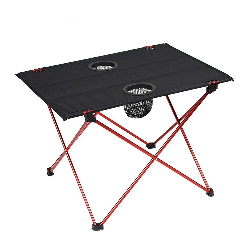 Table de camping pliable avec porte-gobelet